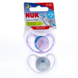 NUK SUCET SPACE 6-18M NUIT CHAT/LUCIOLE X