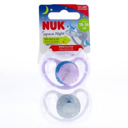 NUK SUCET SPACE 18-36M NUIT CHAT/LUCIOLE