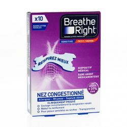 BREATHE RIGHT BANDEL NASALE SENSITIV M 10