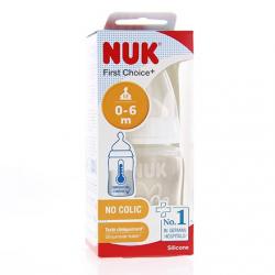 NUK BIB FCTC150ML SIL 0-6M MIXTE