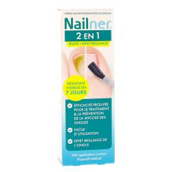 Nailner 2 en 1 mycose des ongles vernis pinceau effet brillance 5ml