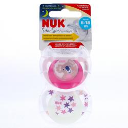NUK SUCETTE STARLIGHT 6-18M FILLE