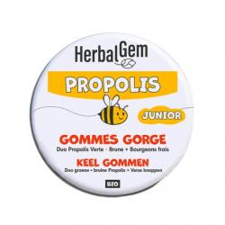 HERBALGEM Propolis junior gommes gorge bio 45g