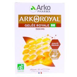 Gelée royale 1500 mg boite de 20 ampoules