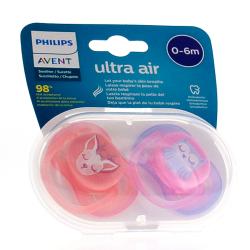 AVENT SUCETTE ULTRA AIR 0-6M GIRL HIBOU