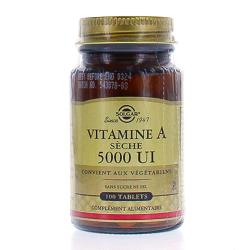 Vitamine A Sèche avec vitamine C - 100 comprimés