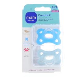 MAM SUCET COMFORT BLEU 2-6M X2