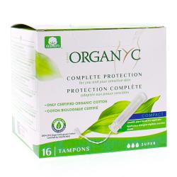 ORGANYC TAMPON APP COTON SUPER X16