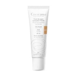 Couvrance fond de teint correcteur fluide fini veloute spf20 peaux sensibles 30ml