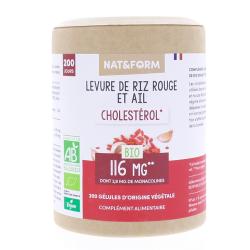NAT & FORM Ecoresponsable - Levure de riz rouge et Ail Bio 30,2g
