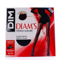DIM Collant voile galb&eacute; diam's noir 22D
