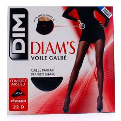 DIM Collant voile galbé diam's noir 22D Taille 3