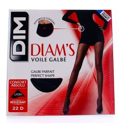 DIM Collant voile galbé diam's noir 22D Taille 4