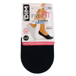 DIM Invisifit - Prot&egrave;ge pieds sp&eacute;cial baskets taille 35/38 Noir