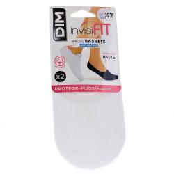 DIM Invisifit - Prot&egrave;ge pieds sp&eacute;cial baskets taille 35/38 Blanc