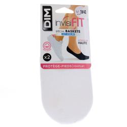 DIM Invisifit - Prot&egrave;ge pieds sp&eacute;cial baskets taille 39/42 Blanc