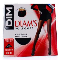 DIM Collant voile galb&eacute; diam's noir 22D Taille 2