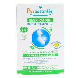 PURESSENTIEL Respiratoire - Capsules bronches bio x30