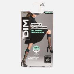 DIM Perfect contention Mi-bas noir transparent 25D x1paire Taille 36/38