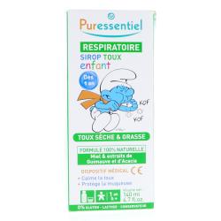 PURESSENTIEL Respiratoire Sirop toux s&egrave;che et grasse enfant 140ml