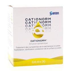 CATIONORM Emulsion ophtalmique x30 unidoses