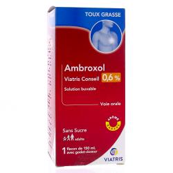 MYLAN Ambroxol 0,6% solution buvable 150ml