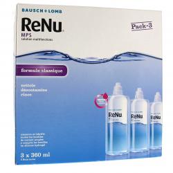 Renu mps solution multifonctions lentilles souples Llot de 3 flacons 360ml