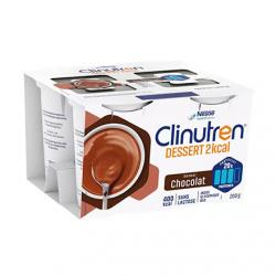 NESTLE Clinutren Dessert HP/HC+ saveur Chocolat 4x200g