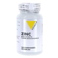 VIT'ALL+ Zinc bisglycinate 45mg x100 comprim&eacute;s