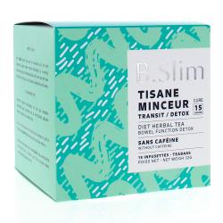 DIETWORLD B-Slim Tisane de r&eacute;gime transit et d&eacute;tox 15 inusettes