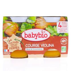 BABYBIO POT COURGE VIOLINA 2X130G 4M