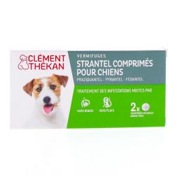 Strantel Vermifuge chien goût viande - 2 comprimés