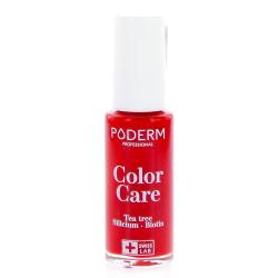 PODERM Color care - Vernis &agrave; ongles soin Rouge Puissant n&deg;363