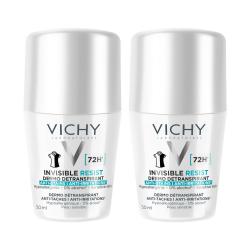 VICHY DEO ROLL-ON 72H INV RESIST 2X50ML