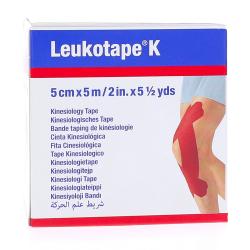 BSN MEDICAL Leukotape k - Bande taping de kinéologie 5cm x 5m Rouge