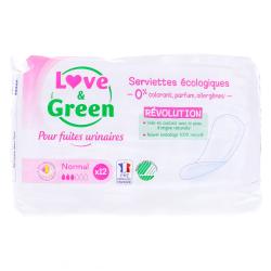 LOVE amp GREEN SERVIETTES NORMAL X12