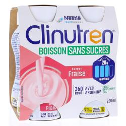 CLINUTREN BOISSON S/S FRAISE 200ML X4