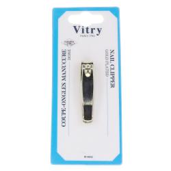 VITRY Coupe-ongles manucure extra plat dor&eacute;