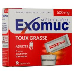 EXOMUC 600MG PDR ORAL SACH 6