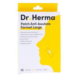 DR HERMA PATCH ANTI-BOUTONS LARGE X10