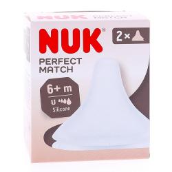 NUK TET PERFECT MATCH 6M FLOW CONTROL 2