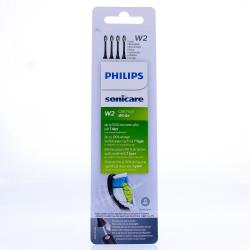 PHILIPS Sonicare W2 optimal white - Tête de brosse de rechange noire x4