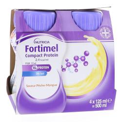 FORTIMEL PROTEIN PECHE MANGUE 125ML X4