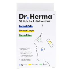 DR HERMA PATCH ANTI BOUTONS MIX 16P