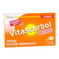 VITASCORBOL C 1000 COMP A CROQ X20 VL