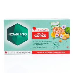HEXAPHYTO PASTILLE MENTHE 20P