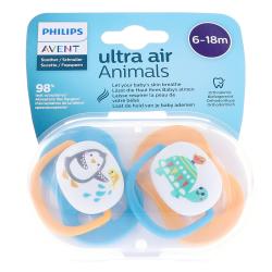 AVENT SUCETTE ULTRA AIR 6-18 GIRL  NSFP