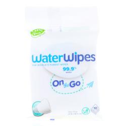 WATERWIPES LINGETTES ON THE GO X10