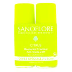 SANOFLORE DEO 24H CITRUS 2X50ML DUO D
