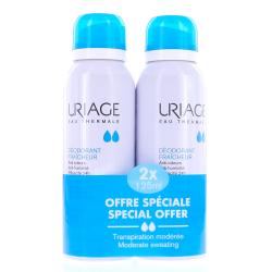 URIAGE DEODORANT AEROSOL FRAICH 125ML X2